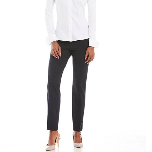 NWT Calvin Klein Slim Fit Cropped Black Pants - Picture 1 of 6